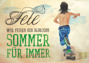 Sommer für Immer - Flyer